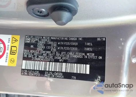 2018 Lexus Rx 450H F Sport из США, поврежденный, VIN 2T2BGMCA6JC026122